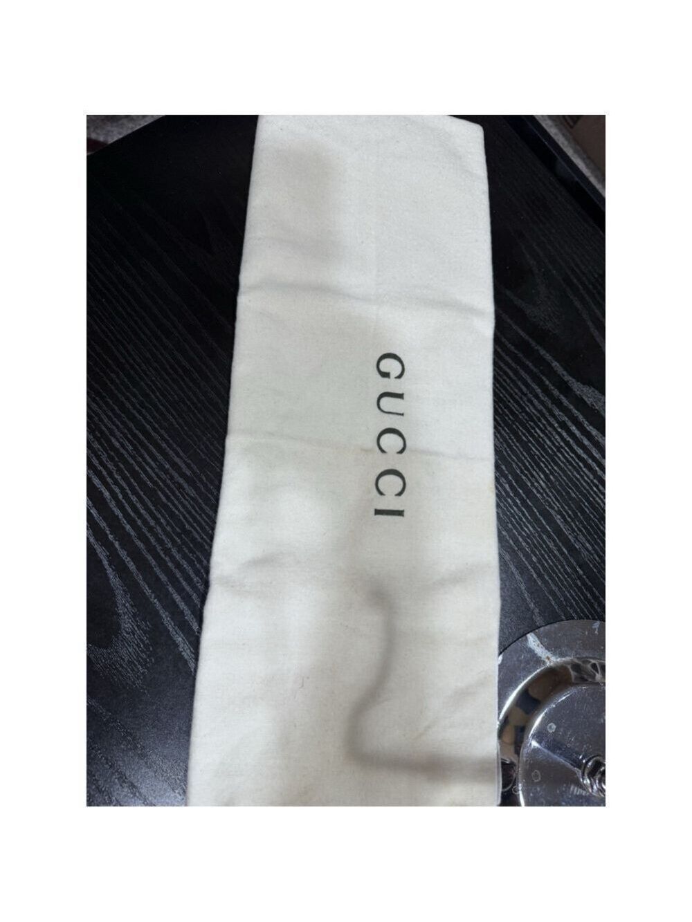 Gucci Black Nylon Shoulder Bag w Leather Trim 1990’s, Dust Bag - Picture 10 of 12